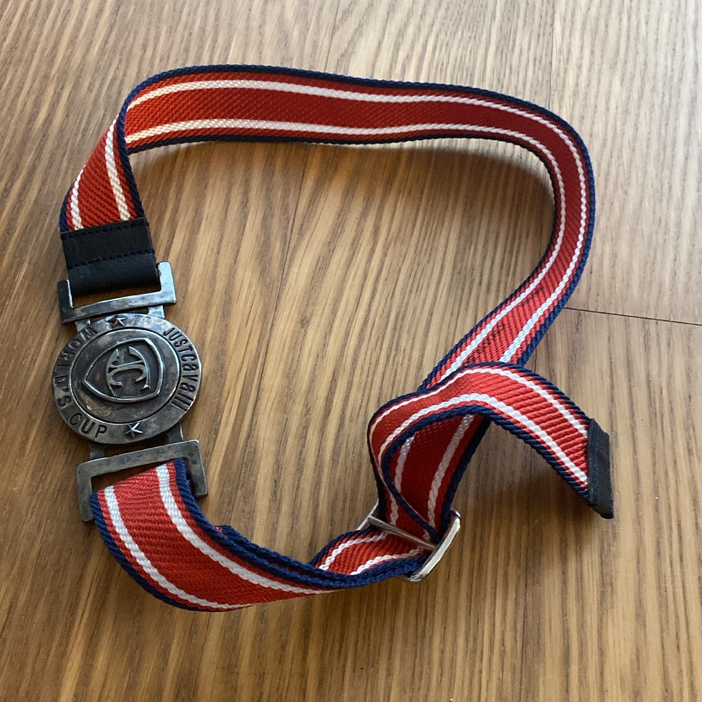 Just Cavalli Men Colorful Canvas Belt